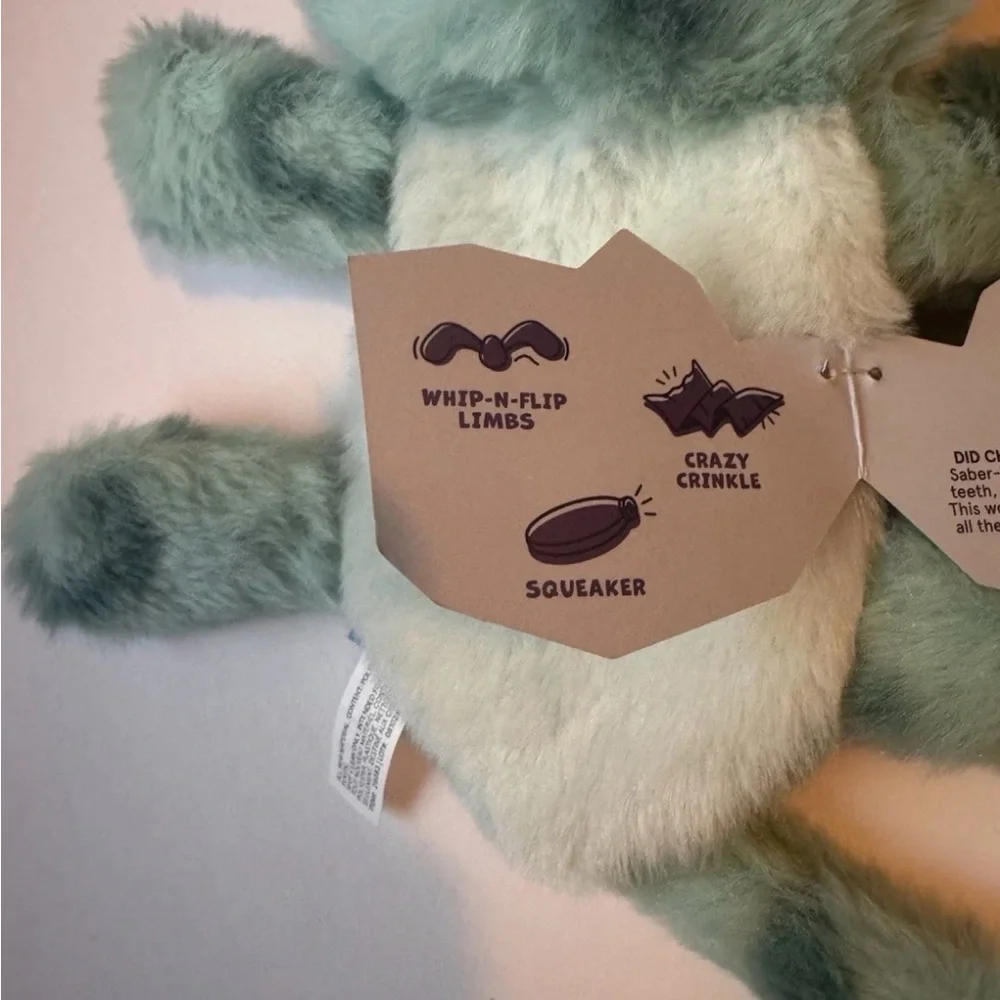 BARK Box Dog Toy Plush‎ SLOBBER-TOOTH TIGER From The Ice Age 2025 L 50+ LBS